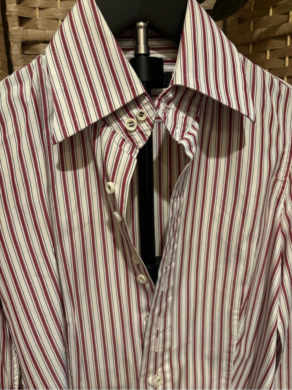 Vintage DSQUARED2 Red and White Striped Shirt - Picture 3 of 9
